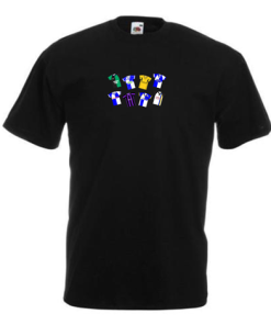 Bristol Rovers Retro Kits Black T-Shirt Classic Kits