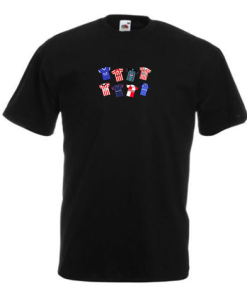 Lincoln City Retro Kits Black T-Shirt Classic Kits