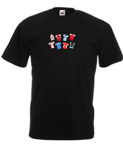 Rotherham Retro Kits Black T-Shirt Classic Kits