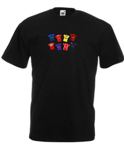 Walsall Retro Kits Black T-Shirt Classic Kits
