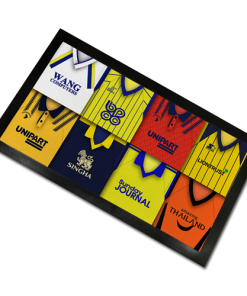 Oxford Utd Classic Shirts Retro Home & Away Shirts Kit Montage Bar Runner