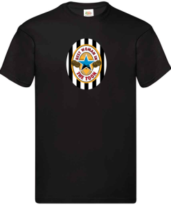 Best Woman In The Toon Retro Black T-Shirt Newcastle Utd