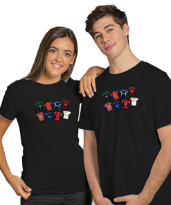 Bournemouth Retro Kits Black T-Shirt Classic Kits - Image 4