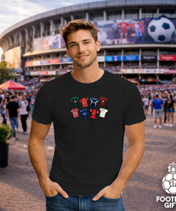 Alternative view of Bournemouth Retro Kits Black T-Shirt Classic Kits