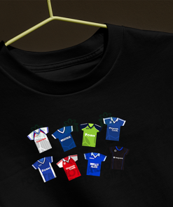 Peterborough Retro Kits Black T-Shirt Classic Kits - Image 3