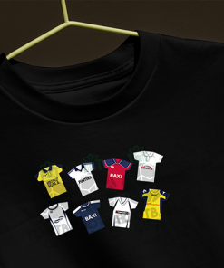 Preston Retro Kits Black T-Shirt Classic Kits - Image 3