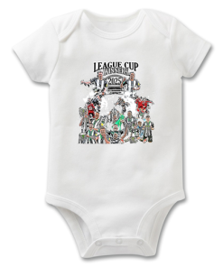 Newcastle Utd League Cup Winners 2025 Baby Grow Vest Design 2