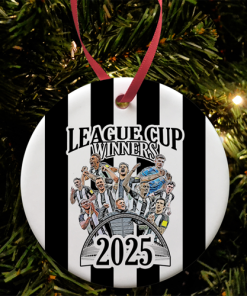 Newcastle League Cup Winners 2025 Christmas Tree Decoration Design 1