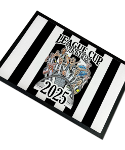 Newcastle Cup Winners 2025 Design 1 Door Floor Mat Toon Army Man Cave