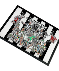 Newcastle Cup Winners 2025 Design 2 Door Floor Mat Toon Army Man Cave