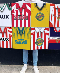 Sunderland Retro Kit Montage Football Flag High Quality Classic Kits