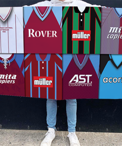 Villa Retro Kit Montage Football Flag High Quality Classic Kits