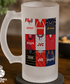 Aberdeen Retro Shirt Montage Frosted Beer Glass Classic Kits