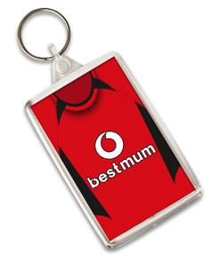Best Mum Keyring Man Utd Retro Shirt Home 2002 Mothers Day