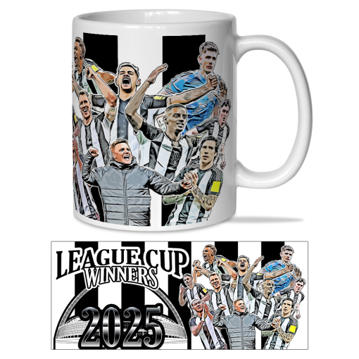 Newcastle Utd League Cup Winners 2025 Mug Design 1 Toon Army