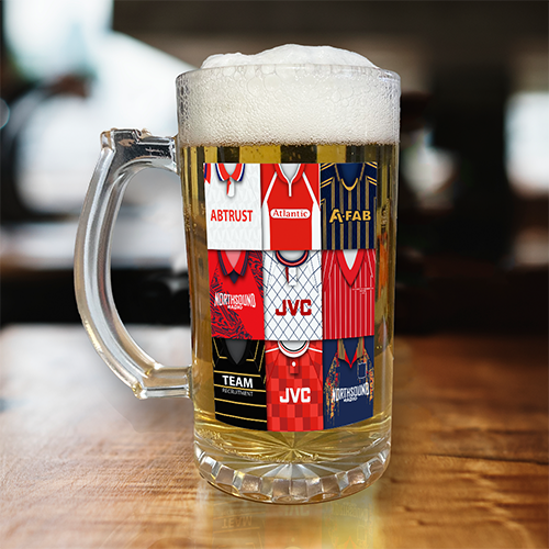 Aberdeen Retro Shirt Montage Beer Glass Classic Kits