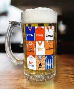 Blackpool Retro Shirt Montage Beer Glass Classic Kits