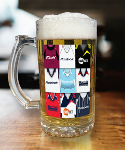 Bolton Retro Shirt Montage Beer Glass Classic Kits