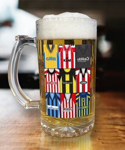 Brentford Retro Shirt Montage Beer Glass Classic Kits
