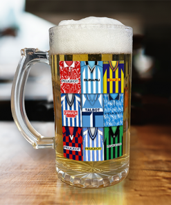 Coventry Retro Shirt Montage Beer Glass Classic Kits