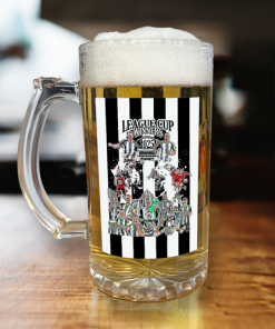Newcastle Utd League Cup Winners 2025 Beer Glass Design 2 Toon Army