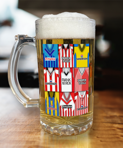 Southampton Retro Shirt Montage Beer Glass Classic Kits