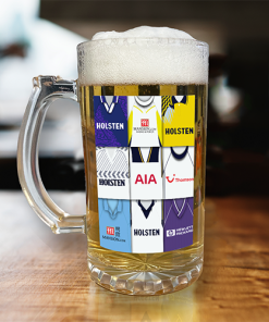 Spurs Retro Shirt Montage Beer Glass Classic Kits