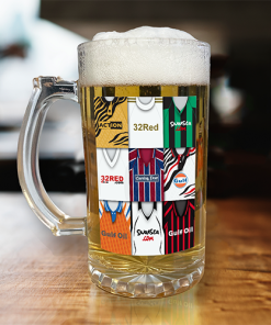 Swansea Retro Shirt Montage Beer Glass Classic Kits