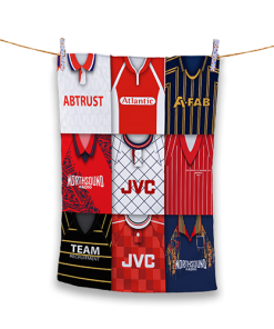 Tea Towel Aberdeen Classic Kits Montage Retro Shirt Tea Towel