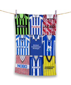 Tea Towel Brighton Classic Kits Montage Retro Shirt Tea Towel
