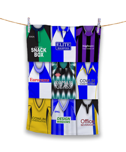 Tea Towel Bristol Rovers Classic Kits Montage Retro Shirt Tea Towel