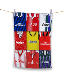 Tea Towel Charlton Classic Kits Montage Retro Shirt Tea Towel