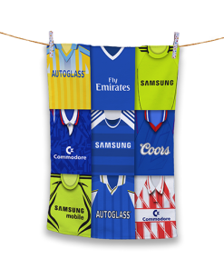 Tea Towel Chelsea Classic Kits Montage Retro Shirt Tea Towel