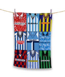 Tea Towel Coventry Classic Kits Montage Retro Shirt Tea Towel