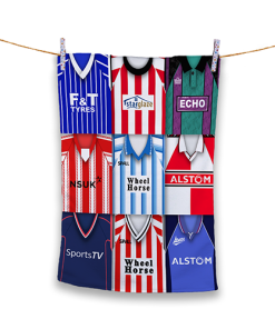 Tea Towel Lincoln City Classic Kits Montage Retro Shirt Tea Towel
