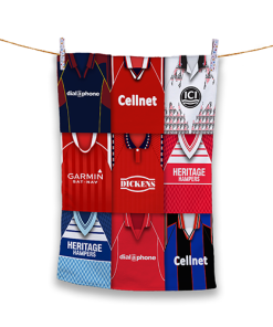 Tea Towel Middlesbrough Classic Kits Montage Retro Shirt Tea Towel