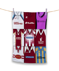 Tea Towel Northampton Classic Kits Montage Retro Shirt Tea Towel