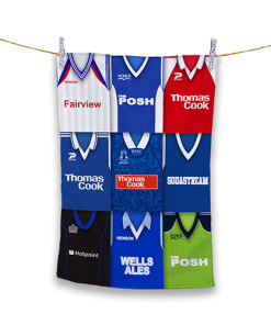 Tea Towel Peterborough Classic Kits Montage Retro Shirt Tea Towel