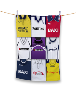 Tea Towel Preston Classic Kits Montage Retro Shirt Tea Towel