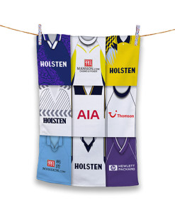 Tea Towel Spurs Classic Kits Montage Retro Shirt Tea Towel