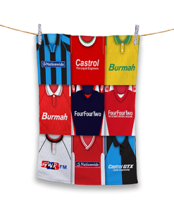 Tea Towel Swindon Classic Kits Montage Retro Shirt Tea Towel