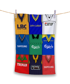Tea Towel Wimbledon Classic Kits Montage Retro Shirt Tea Towel
