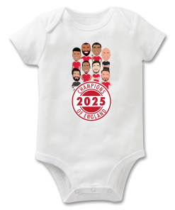 Liverpool Champions 2024-25 Vector Heroes Baby Grow