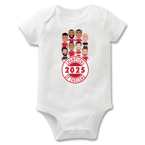 Liverpool Champions 2024-25 Vector Heroes Baby Grow