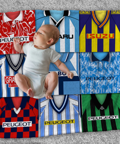 Coventry Classic Kits Montage Retro Shirt Baby Fleece Blanket