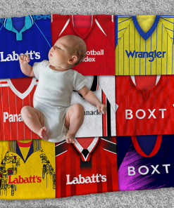 Forest Classic Kits Montage Retro Shirt Baby Fleece Blanket