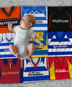 Reading Classic Kits Montage Retro Shirt Baby Fleece Blanket