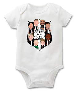 Newcastle Baby Grow Vector Heroes League Cup Winners 2025