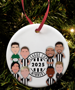 Newcastle Vector Heroes Xmas Tree Decoration League Cup Winners 2025