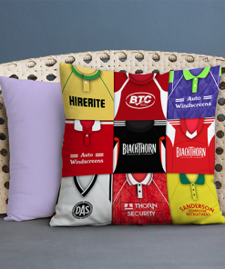 Bristol City Retro Kit Montage Jumbo Football Cushion Classic Kits